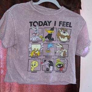 looney tunes purple shirt